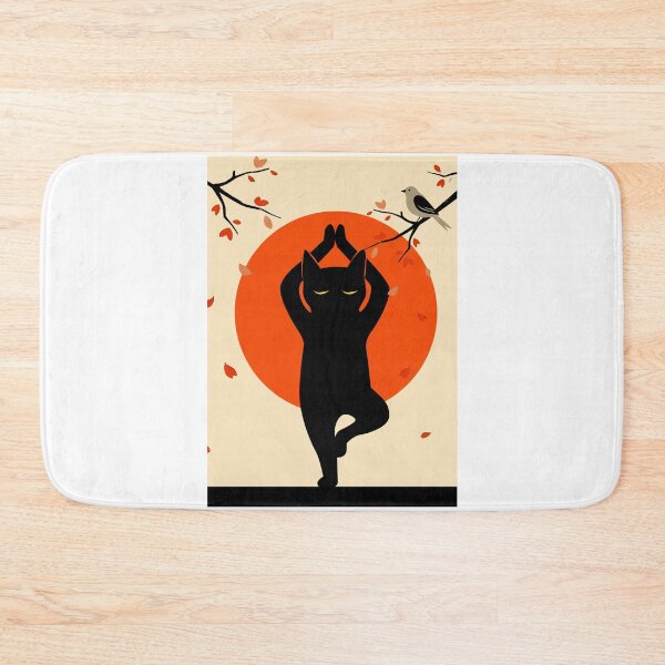 Artikelvorschau, Katzen Yoga entworfen und verkauft von PurrfectHome.