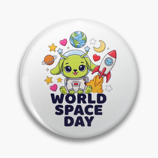 Item preview, World Space Day Cute Alien Puppy Astronaut Kawaii Space T-Shirt v5 designed and sold by DarylWelsh2024.