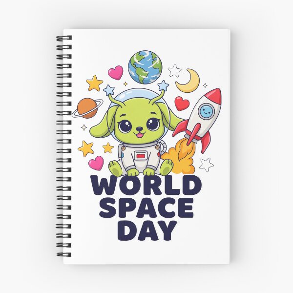 Item preview, World Space Day Cute Alien Puppy Astronaut Kawaii Space T-Shirt v5 designed and sold by DarylWelsh2024.