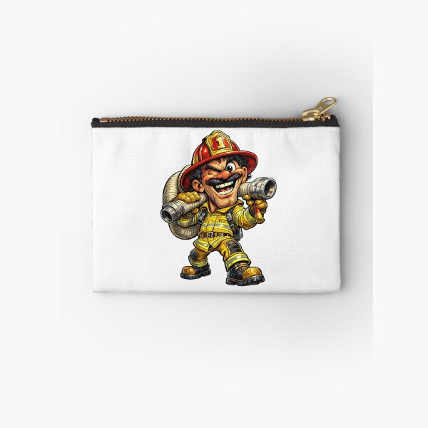 Item preview, Firefighter Cartoon designed and sold by AlexLineArt.