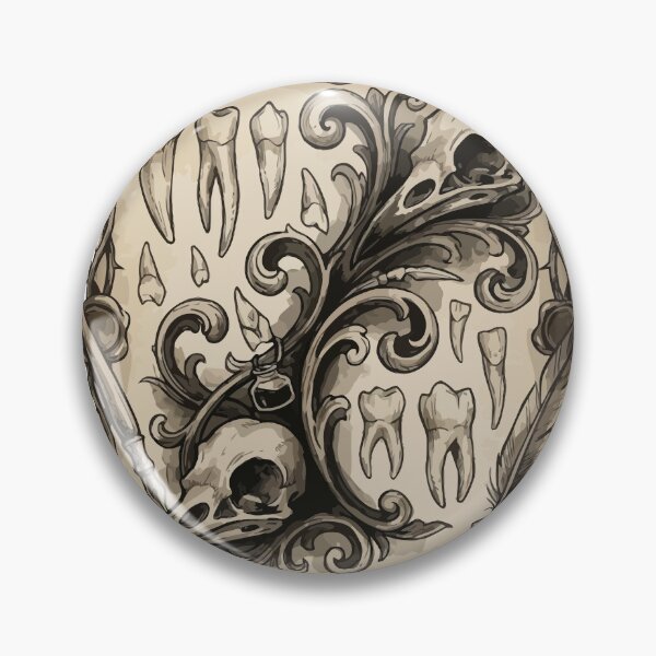 Item preview, Vintage Macabre Bird Skull and Teeth Gothic Dark Academia designed and sold by Eldaz.