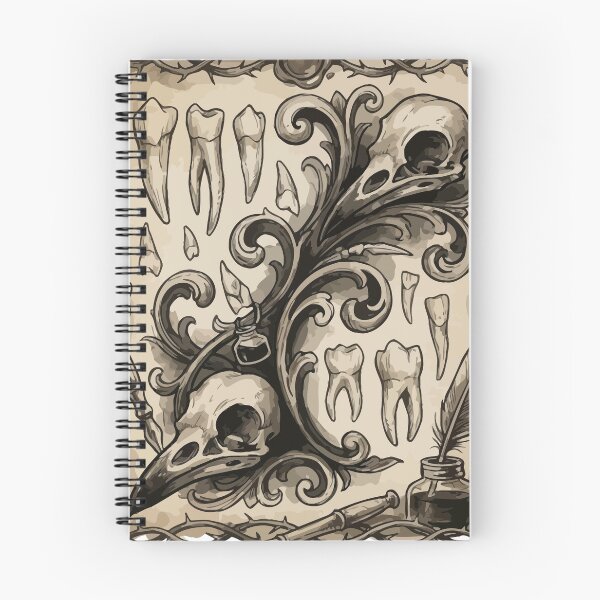 Item preview, Vintage Macabre Bird Skull and Teeth Gothic Dark Academia designed and sold by Eldaz.