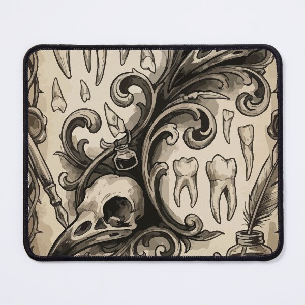 Item preview, Vintage Macabre Bird Skull and Teeth Gothic Dark Academia designed and sold by Eldaz.