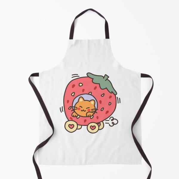 Item preview, Strawberry On The Run Cute Cat Driving Fruit Car designed and sold by Pudgeproject.