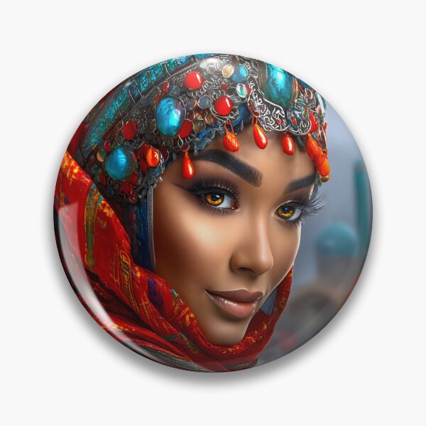 Item preview, Majestic Woman in Traditional Attire and Accessories designed and sold by Artessie.