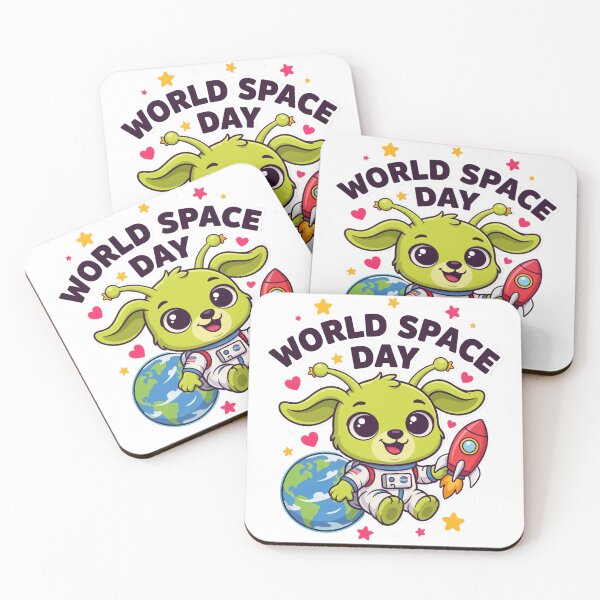 Item preview, World Space Day Cute Alien Puppy Astronaut Kawaii Space T-Shirt v6 designed and sold by DarylWelsh2024.
