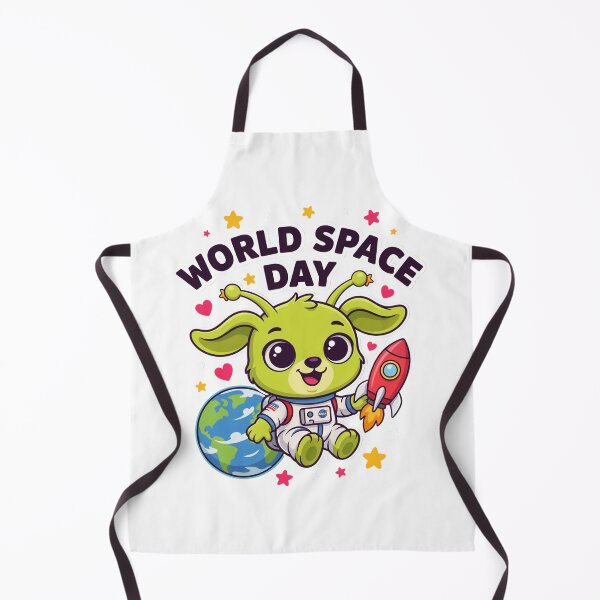 Item preview, World Space Day Cute Alien Puppy Astronaut Kawaii Space T-Shirt v6 designed and sold by DarylWelsh2024.