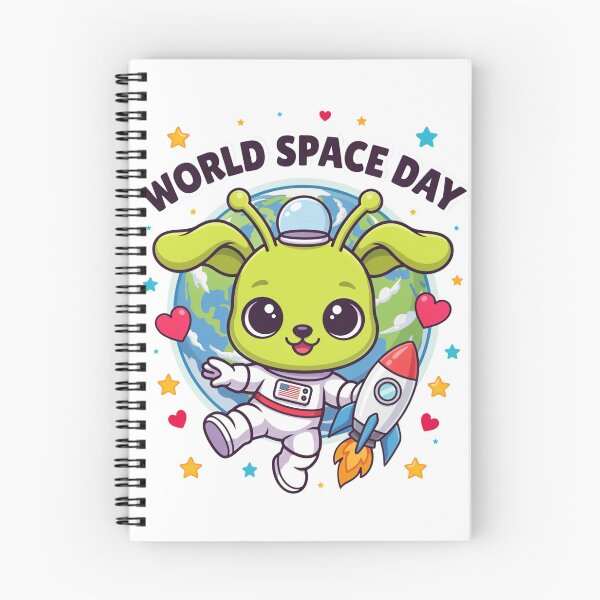 Item preview, World Space Day Cute Alien Puppy Astronaut Kawaii Space T-Shirt v7 designed and sold by DarylWelsh2024.
