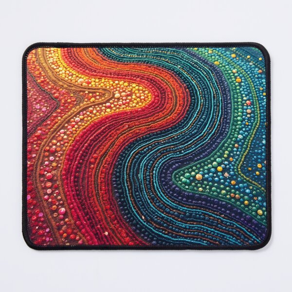 Item preview, Aboriginal Inspired Dot Art - With Flows of Lava and Water designed and sold by GrinGalore.