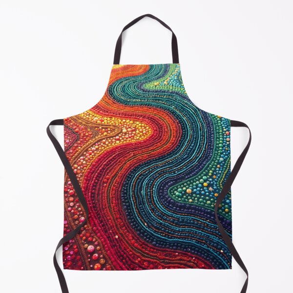 Item preview, Aboriginal Inspired Dot Art - With Flows of Lava and Water designed and sold by GrinGalore.