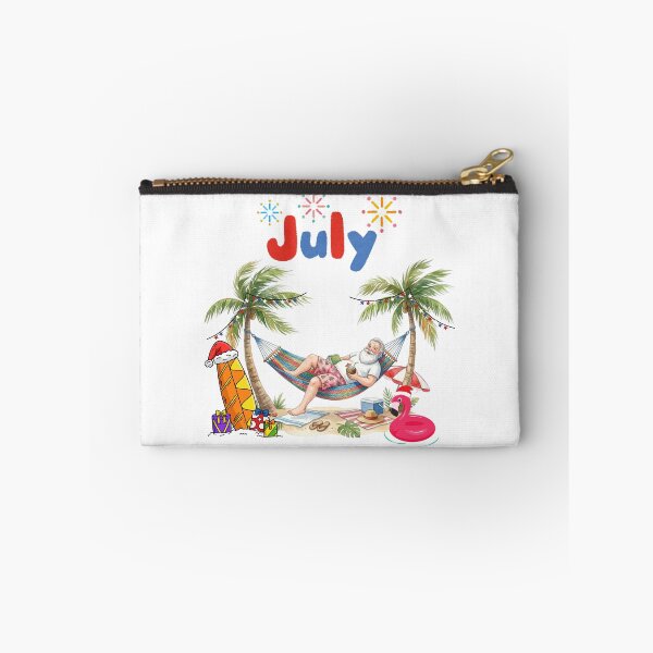 Item preview, Christmas in July Santa Claus Relaxing on Tropical Beach designed and sold by VibranPalette.