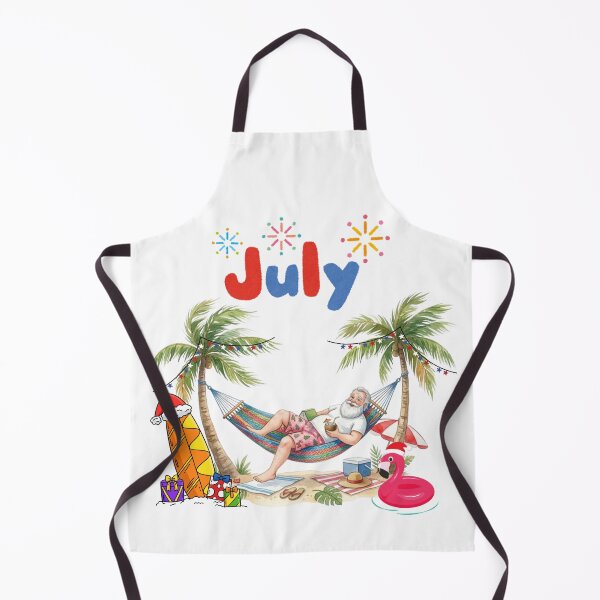 Item preview, Christmas in July Santa Claus Relaxing on Tropical Beach designed and sold by VibranPalette.