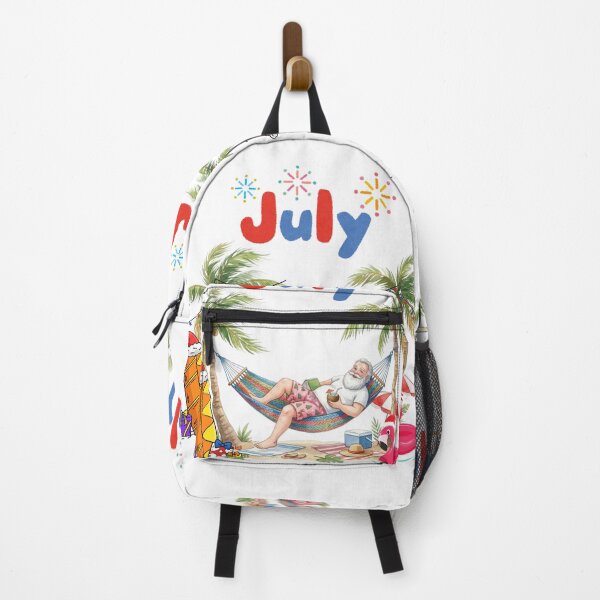 Item preview, Christmas in July Santa Claus Relaxing on Tropical Beach designed and sold by VibranPalette.