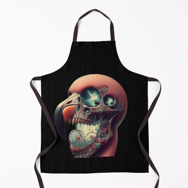 Item preview, Stormy Fairground – Gothic Flamingo Skull Carnival designed and sold by LujziWorld.
