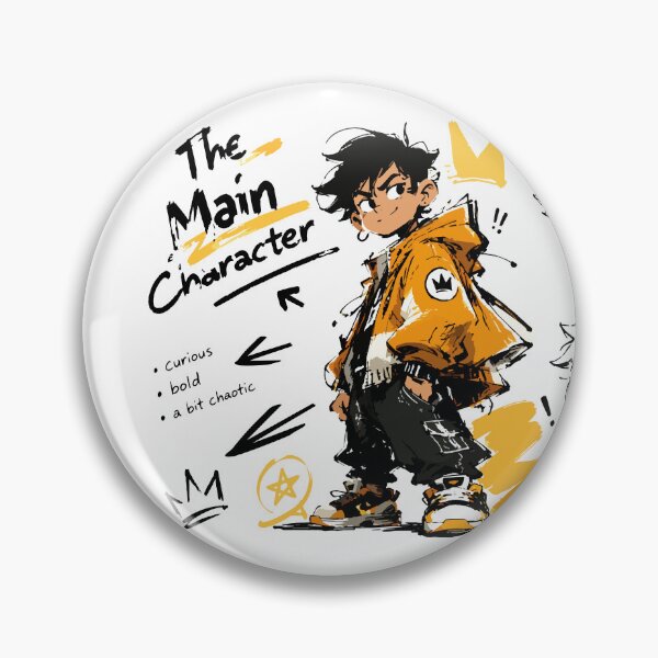 Item preview, The Main Character Anime Style Cool Art designed and sold by RamyGallery.