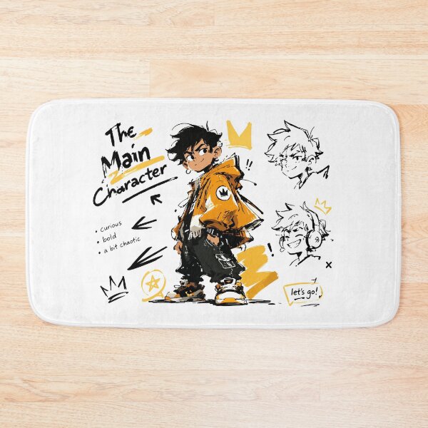 Item preview, The Main Character Anime Style Cool Art designed and sold by RamyGallery.