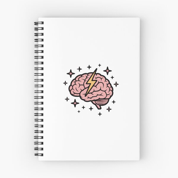 Item preview, Minimalist Brain with Lightning Bolt designed and sold by NiftyWrx.