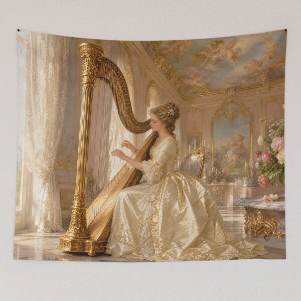 Item preview, The Golden Strings: A Divine Harp Solo in Baroque Radiance designed and sold by DoReMiStudio.