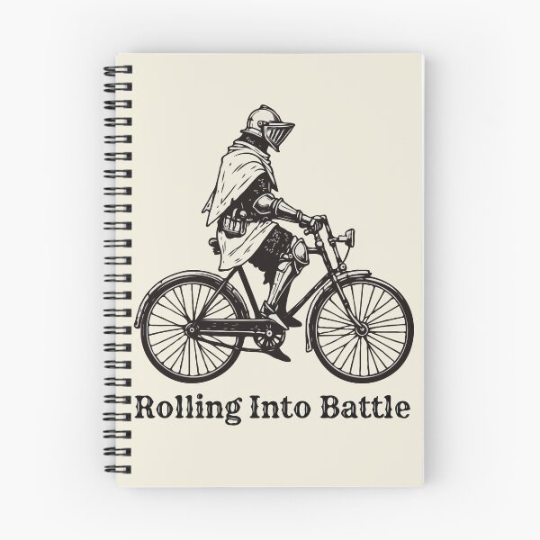 Item preview, Medieval Knight On Bicycle Rolling Into Battle  designed and sold by Gkinoki.