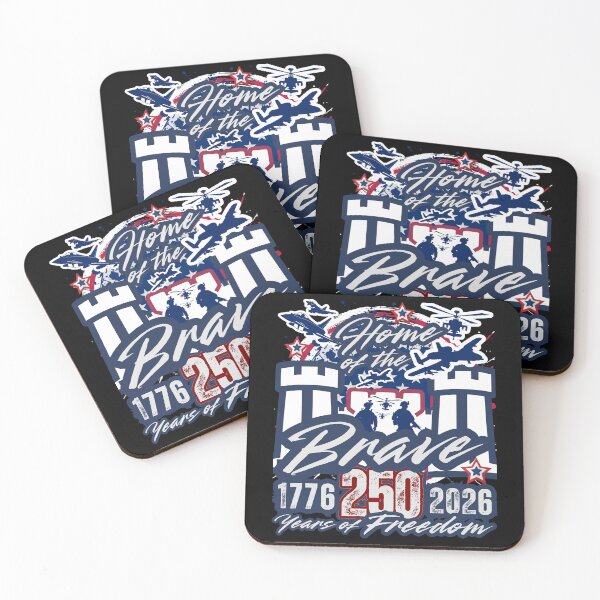 Item preview, Home of the Brave Military Tribute — 1776 to 2026 America 250 Years of Freedom Patriotic Design designed and sold by GFamilyC.