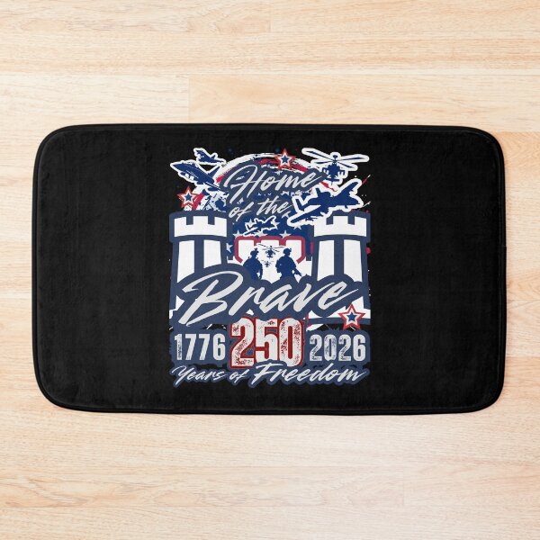 Item preview, Home of the Brave Military Tribute — 1776 to 2026 America 250 Years of Freedom Patriotic Design designed and sold by GFamilyC.