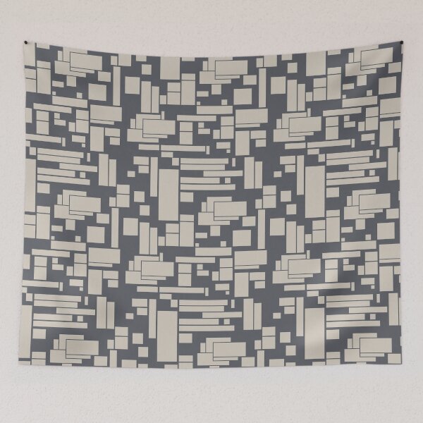 Item preview, Abstract geometric pattern with rectangles designed and sold by AlicinaM.