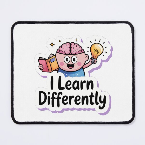 Item preview, I Learn Differently Brain Sparkle Design designed and sold by NiftyWrx.