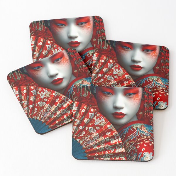 Item preview, Emotive Portrait of a Traditional Japanese woman designed and sold by Artessie.