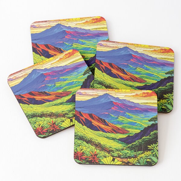 Item preview, Mosaic of the beautiful Haleakalā National Park – Hawaii Volcano Mosaic designed and sold by designmari.