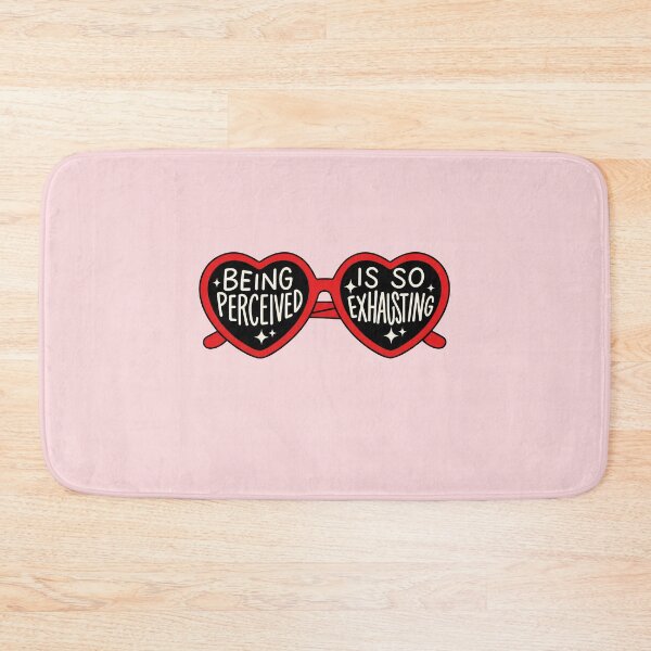 Item preview, Being Perceived Is So Exhausting - Heart Sunglasses Funny Retro Quote designed and sold by ronakris009.