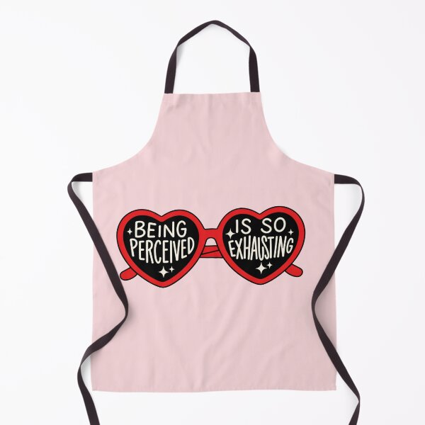 Item preview, Being Perceived Is So Exhausting - Heart Sunglasses Funny Retro Quote designed and sold by ronakris009.