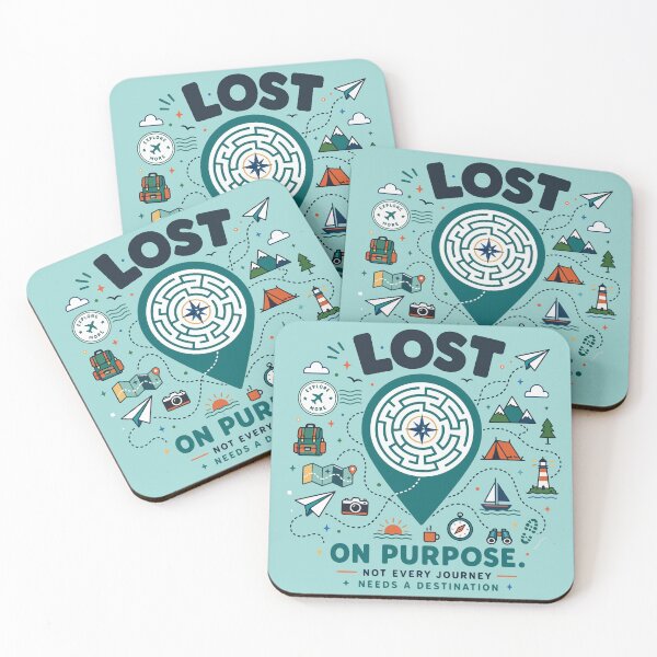 Item preview, Lost On Purpose Adventure Map designed and sold by xmoudx.