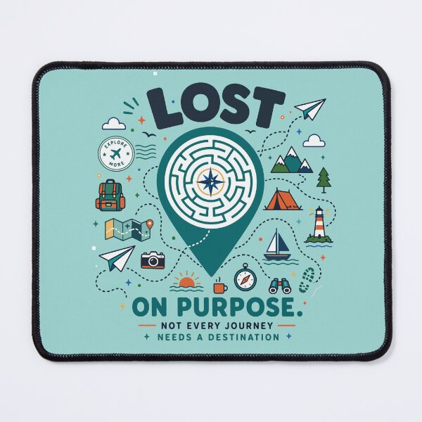 Item preview, Lost On Purpose Adventure Map designed and sold by xmoudx.