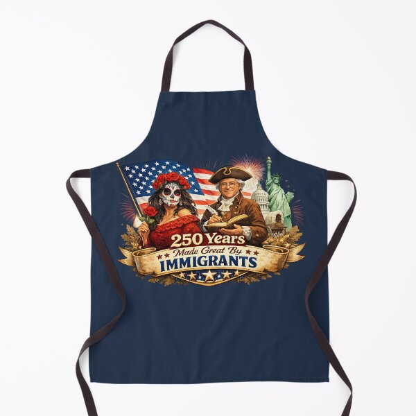 Item preview, 250 Years Made Great By Immigrants | Patriotic Sugar Skull American Heritage Design designed and sold by Magda-Creates.