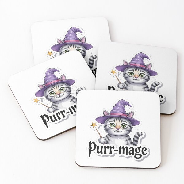 Item preview, Funny Cat Wizard Purr-mage designed and sold by NiftyWrx.