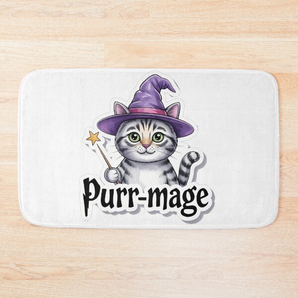 Item preview, Funny Cat Wizard Purr-mage designed and sold by NiftyWrx.