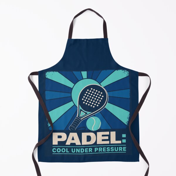 Item preview, Padel Cool Under Pressure - Retro Ocean Blue Racket designed and sold by BelievingCreate.