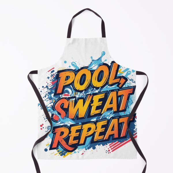 Item preview, Pool Sweat Repeat Swimming Quote designed and sold by Snedsdigital.