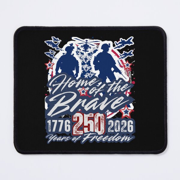 Item preview, Home of the Brave Military Aviation Tribute — 1776 to 2026 America 250 Years of Freedom Patriotic Design designed and sold by GFamilyC.