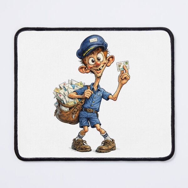 Item preview, Mailman Cartoon designed and sold by AlexLineArt.