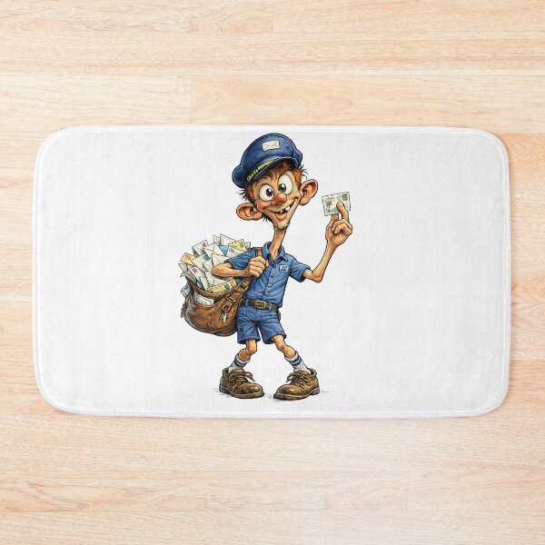 Item preview, Mailman Cartoon designed and sold by AlexLineArt.