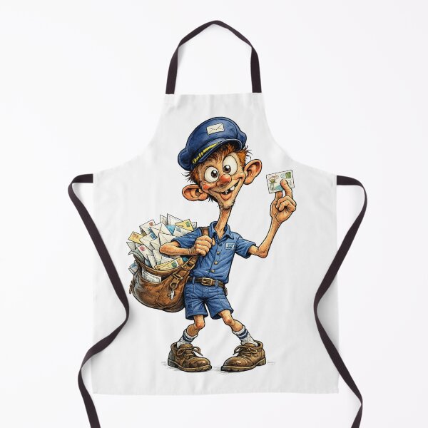 Item preview, Mailman Cartoon designed and sold by AlexLineArt.