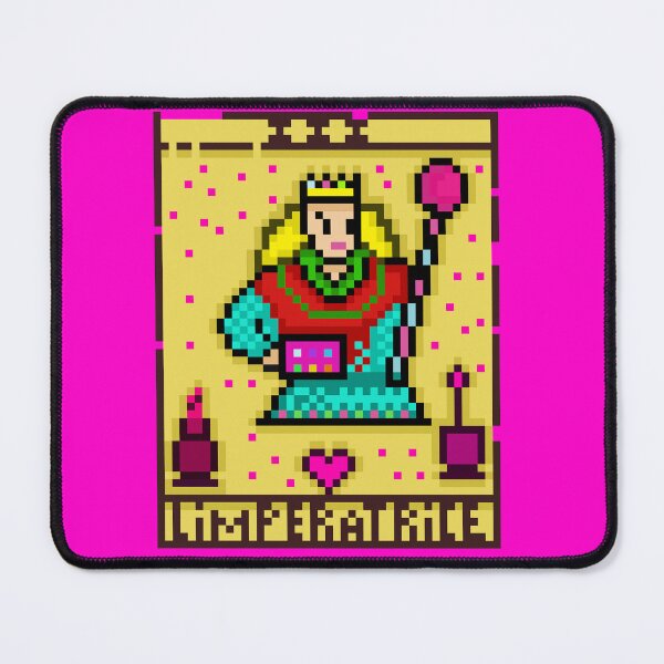 Item preview, The Empress Tarot Card L'Imperatrice Marseille Pixel Art designed and sold by RetroRlx.