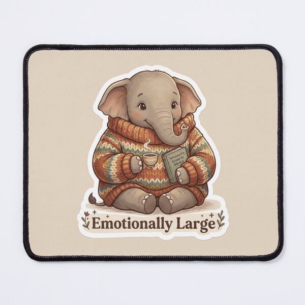 Item preview, Cozy Introvert Elephant designed and sold by Safe Haven Pets.