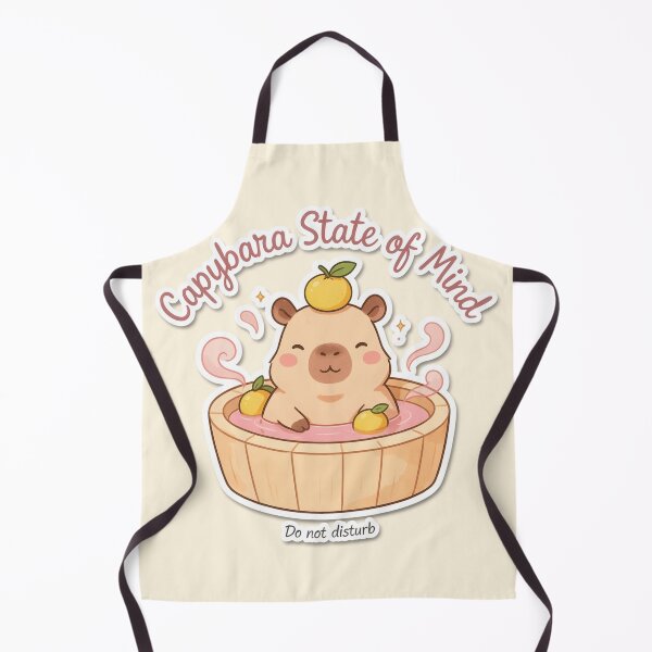 Item preview, Capybara State of Mind Cute Hot Spring Yuzu Japanese designed and sold by Arobinoz.