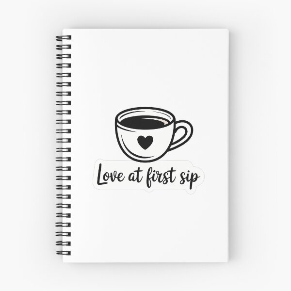 Item preview, Love at First Sip Coffee Quote designed and sold by NiftyWrx.