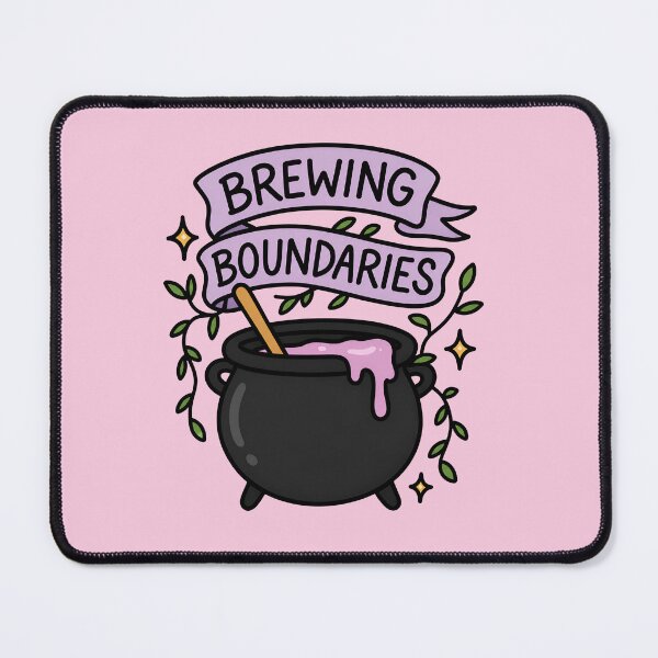 Item preview, Brewing Boundaries Witchy Emotional Support Self Care Cauldron designed and sold by ronakris009.