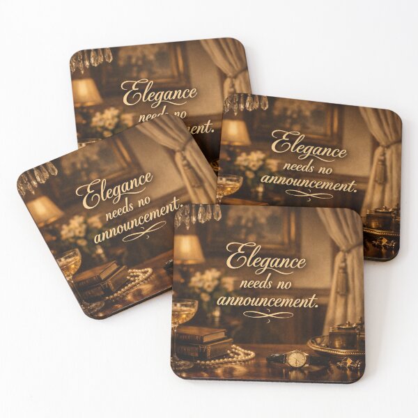 Item preview, Elegance Needs No Announcement Quote designed and sold by Ve & Co.