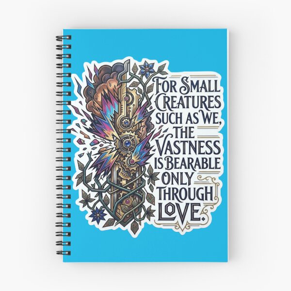 Item preview, For Small Creatures The Vastness Is Bearable Only Through Love Sticker designed and sold by Scro-Ciob-Shop.