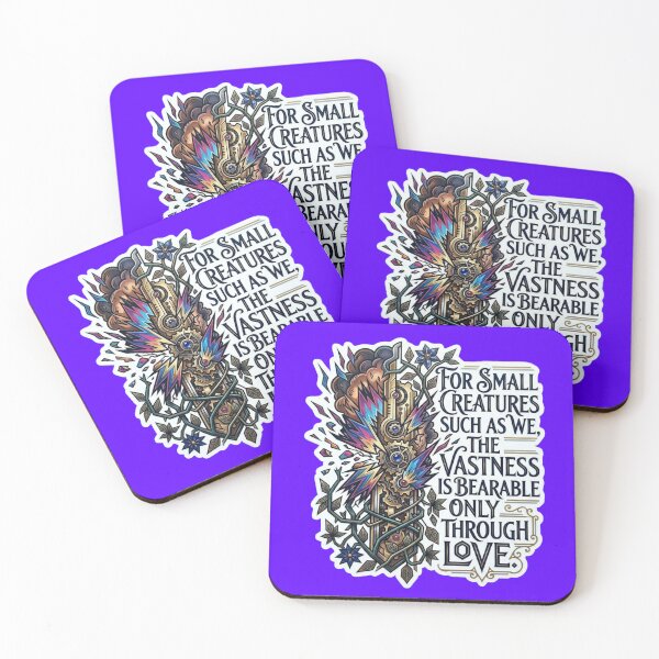 Item preview, For Small Creatures The Vastness Is Bearable Only Through Love Sticker designed and sold by Scro-Ciob-Shop.